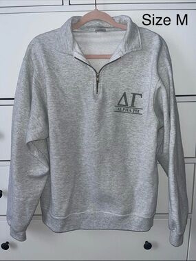 Delta Gamma quarter zip sweatshirt